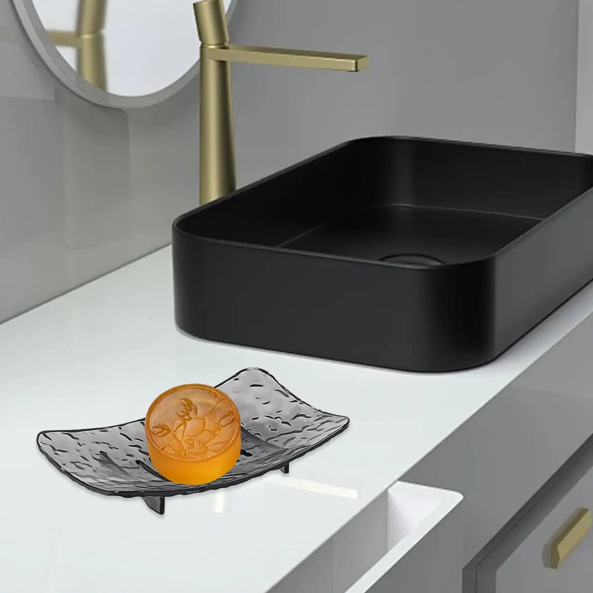 Luxury Bar Soap Dish with Drain Hole | Soap Tray Holder Soap Dish Tray Richie's