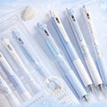 Cute Shell Retractable Gel Pen Set – 0.5mm Black Ink 4-Pack Gel Pen Set Richie's black