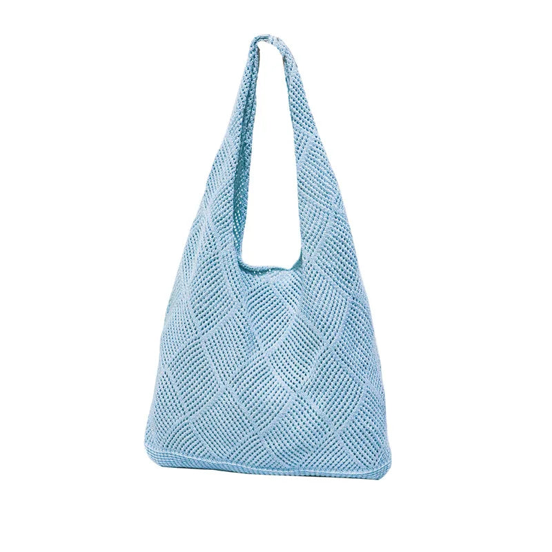 Large Capacity Knitted Crochet Shoulder Bag for Women Knitted Shoulder Bag Richie's