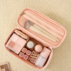 Women's Corduroy Cosmetic Bag – Large Travel Toiletry Pouch Travel Cosmetic Bag Richie's