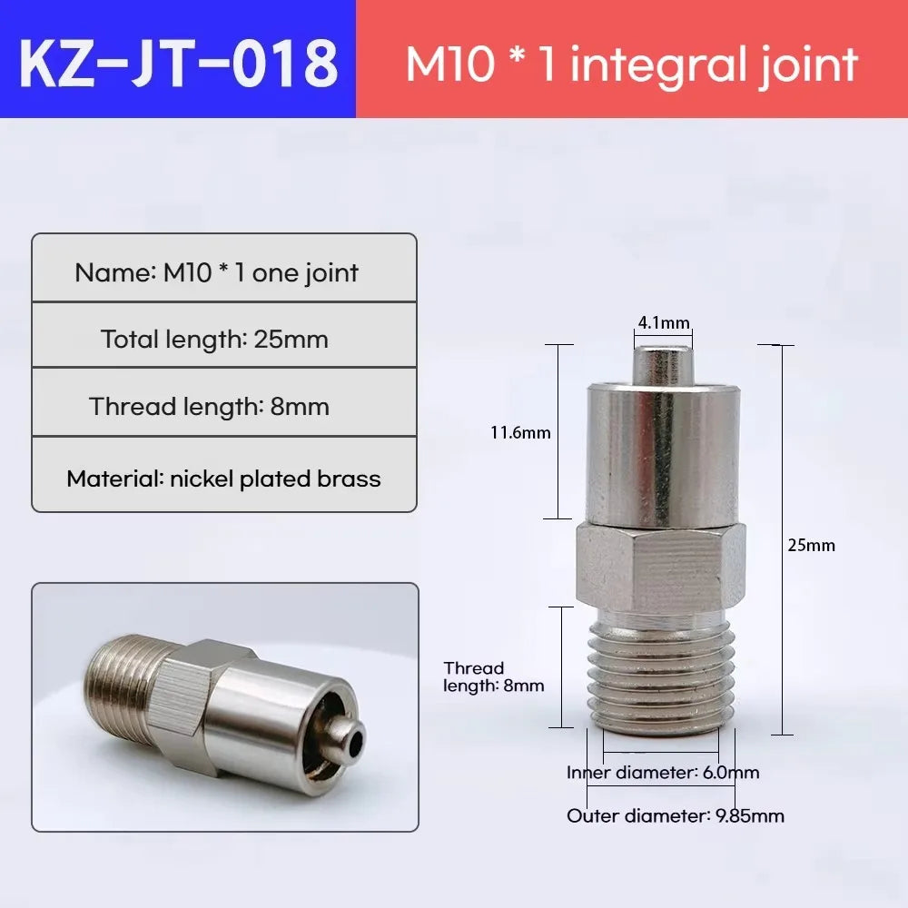 Brass Luer Lock Valve Adapter G1/8 G1/4 M10 M12 Dispensing Dispensing Valve Adapter Richie's M10-1