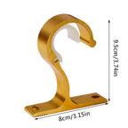 Curtain Rod Brackets & Wall Hook Clips – Aluminum Alloy Curtain Rod Brackets Richie's
