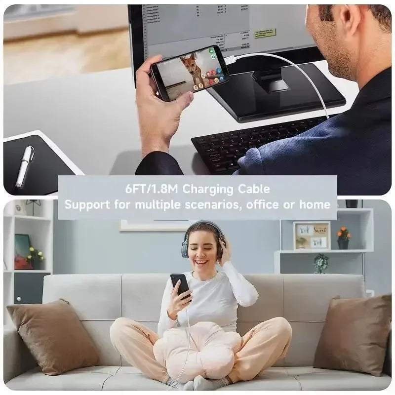 100W USB-C Fast Charging Cable 1M–10M | High-Speed Data Transfer USB-C Charging Cable Richie's