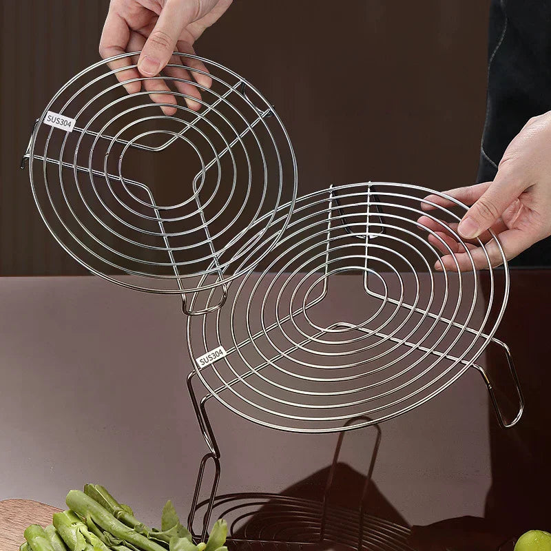 304 Stainless Steel Steamer Rack – Round Steaming Tray 16–22cm Steamer Rack Richie's