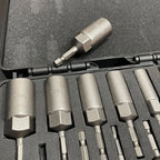 15Pcs Impact Socket Adapter Set 5.5–19mm Hex Drill Bit Kit Impact Socket Set Richie's