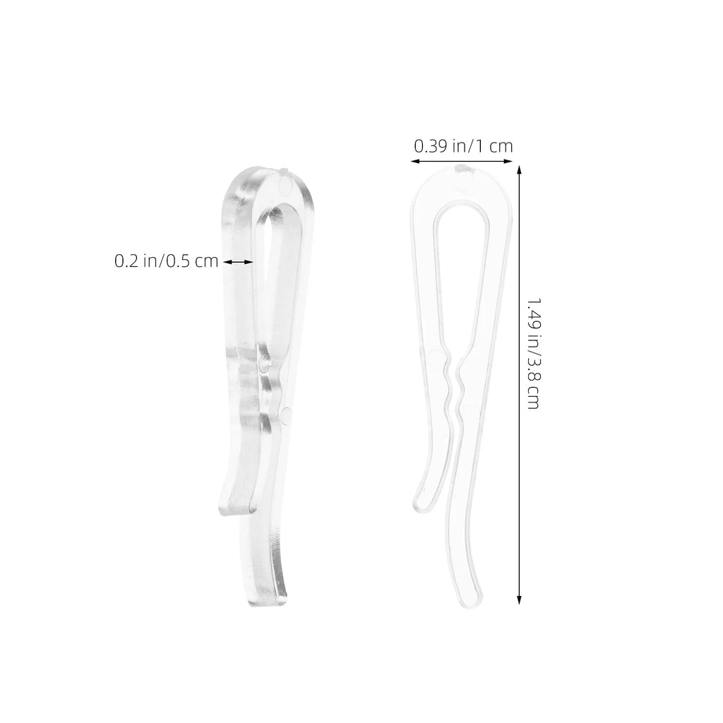 100Pcs Clear Plastic Clothespins – Rust-Resistant Laundry Clips Plastic Clothespins Richie's