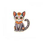 Day of the Dead Skeleton Cat Enamel Pin | Día de Muertos Enamel Lapel Pin Richie's 1pc