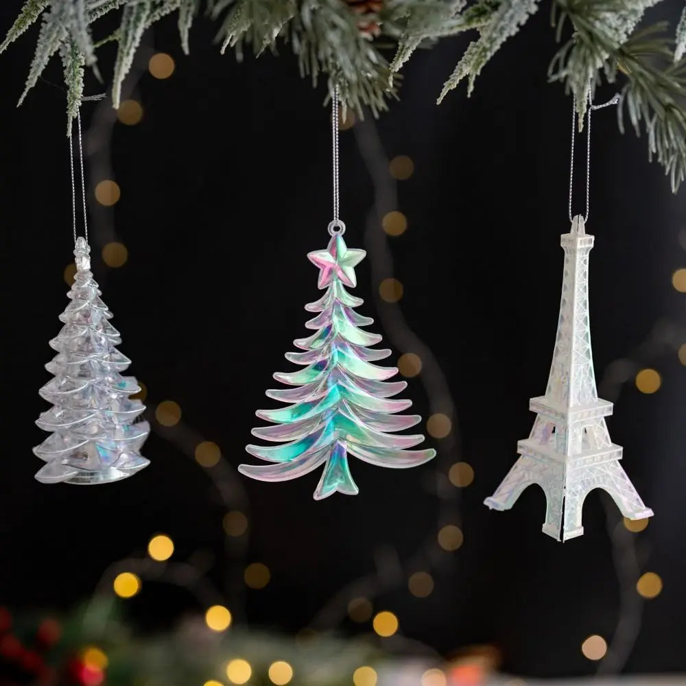 Acrylic Crystal Christmas Tree Ornaments – Snowflake Pendants Christmas Tree Ornament Richie's