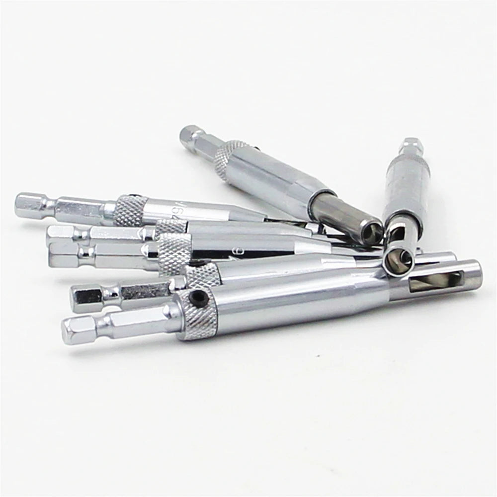 Binoax 7-Pc Self-Centering Hinge Drill Bit Set, Spring Loaded Hinge Drill Bit Set Richie's
