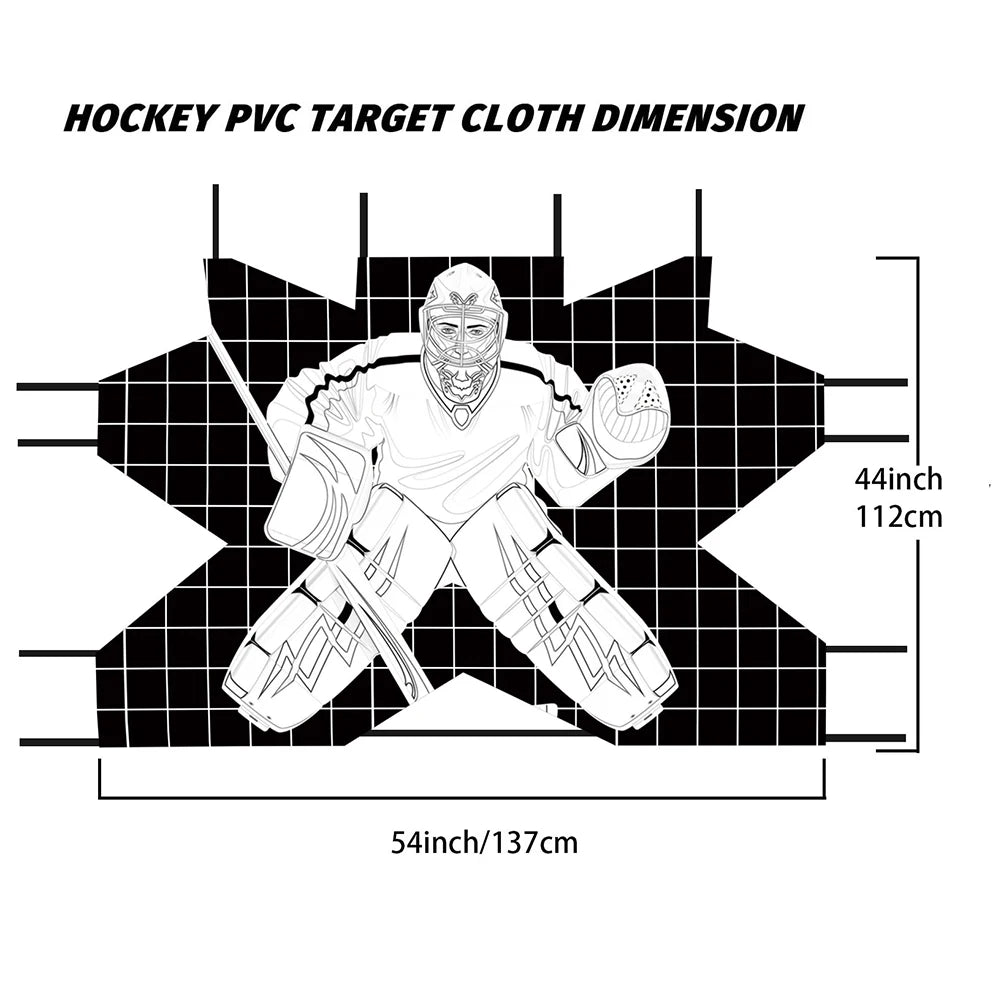 Hockey Goalie Training Target Net – Accuracy Practice Aid Hockey Training Net Richie's 112x137cm