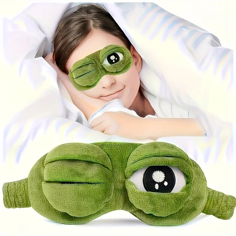 Frog Sleeping Eye Mask – Soft, Cute Travel & Nap Mask Sleep Eye Mask Richie's