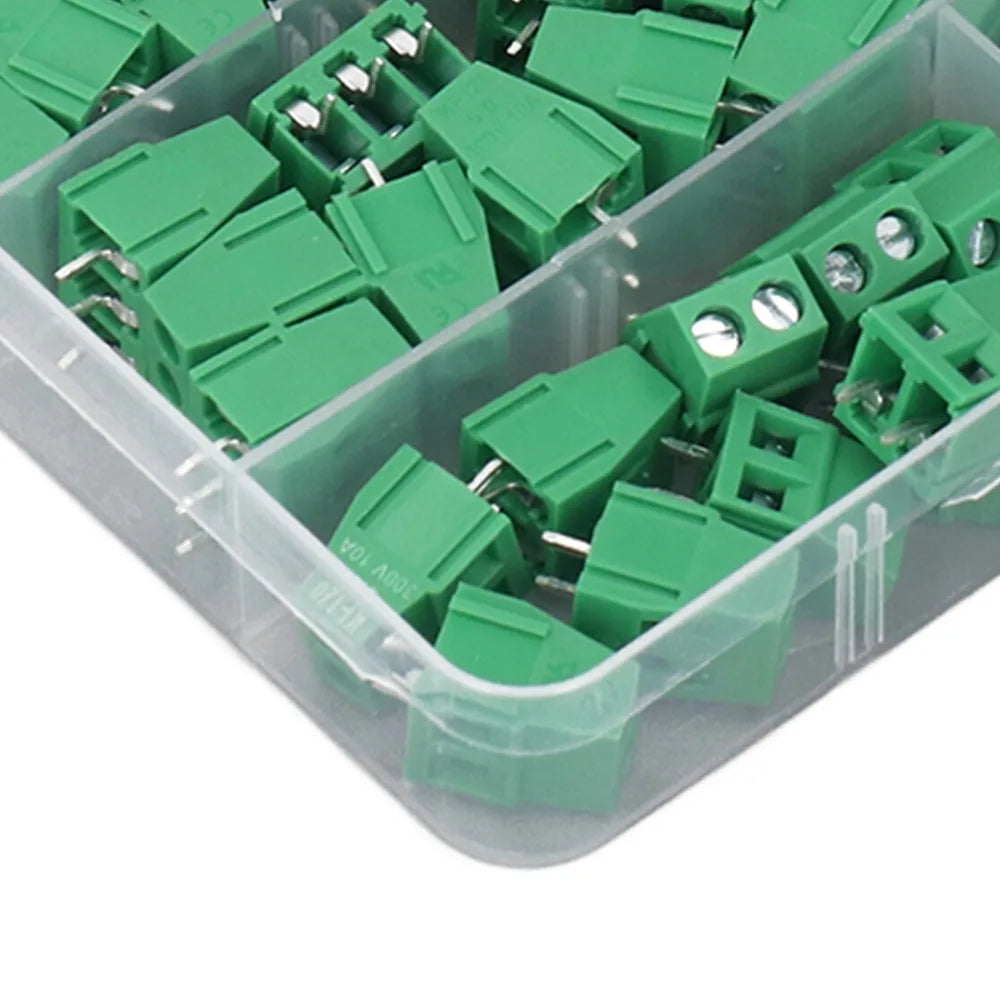 80PCS KF128 Screw Terminal Block 2P 3P 5mm Pitch PCB Mount PCB Terminal Block Richie's