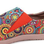 Women's Canvas Slip-On Loafers – Ethnic Anti-Slip Flat Shoes Canvas Slip-On Loafers Richie's