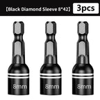 CR-V Steel Magnetic Hex Nut Socket Driver Drill Bit Adapter Socket Driver Bit Richie's 3 pcs