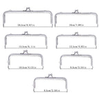8.5cm Square Kiss Lock Purse Frame – Silver Beaded Clasp DIY Purse Frame Hardware Richie's