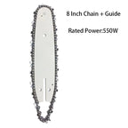 8-Inch Electric Chainsaw Guide Bar & Replacement Chain Blade Chainsaw Replacement Part Richie's 33 Drive Links set