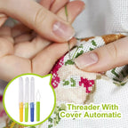 3-Pack Automatic Needle Threader with Cover | Sewing Tool Needle Threader Richie's