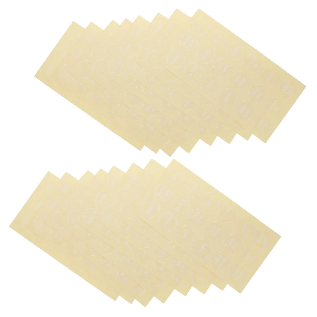 Round Waterproof Spice Jar Labels – 2 Sets Preprinted & Blank PVC Spice Jar Labels Richie's