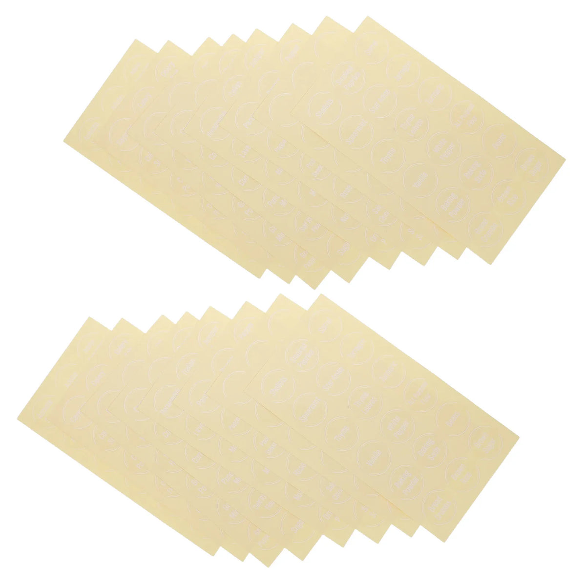 Round Waterproof Spice Jar Labels – 2 Sets Preprinted & Blank PVC Spice Jar Labels Richie's
