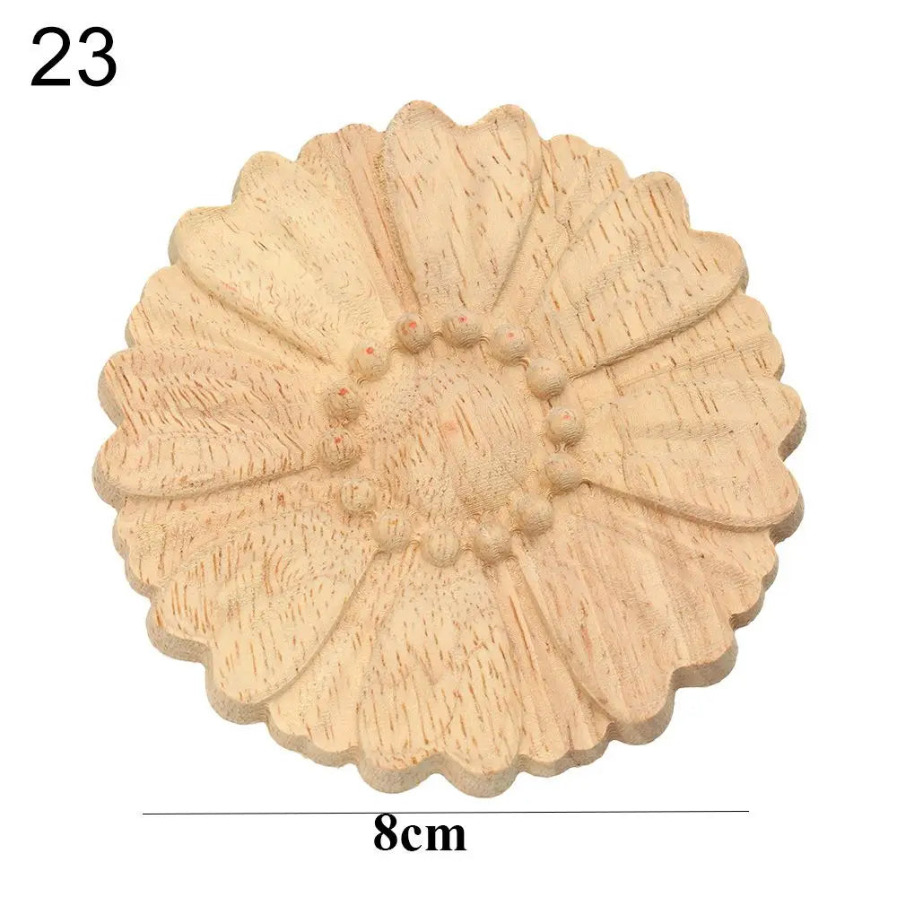 Floral Wood Carved Appliques – Decorative Furniture Corner Accents Wood Carved Applique Richie's 23