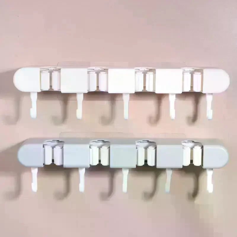 Wall Mounted Mop Holder – No-Drill Hook Storage Rack Wall Storage Rack Richie's
