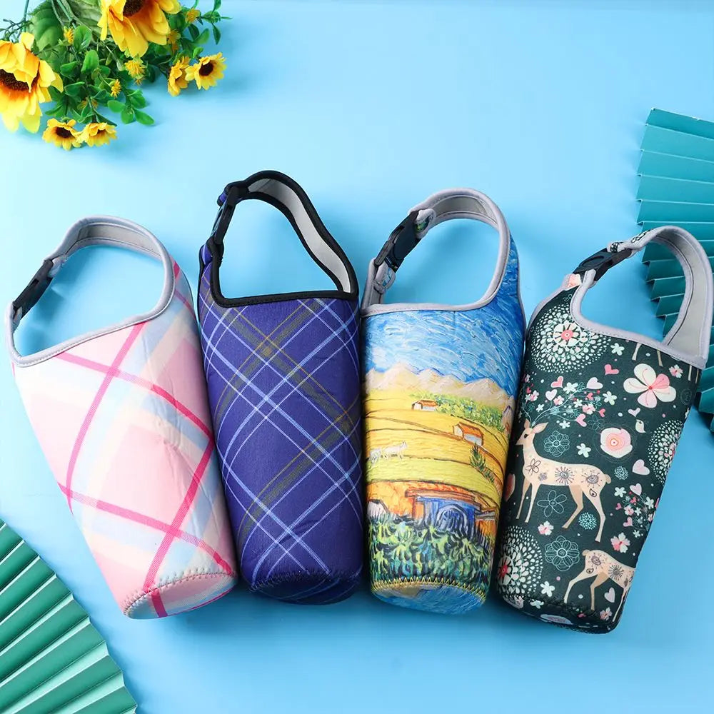 Tumbler Cup Sleeve Tote Bag – Portable Beverage Holder Cup Sleeve Tote Bag Richie's