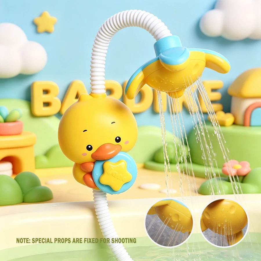 Electric Baby Bath Toy – Duckling Water Spray Shower Set Baby Bath Toy Richie's