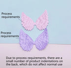 50pcs White Satin Angel Wing Patches – DIY Fabric Appliques Fabric Appliques Richie's