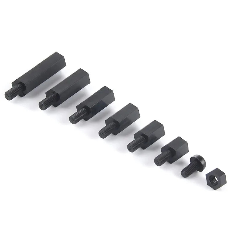 180pcs M3 Nylon Hex Standoff Spacer Screws & Nuts Kit Standoff Spacer Kit Richie's