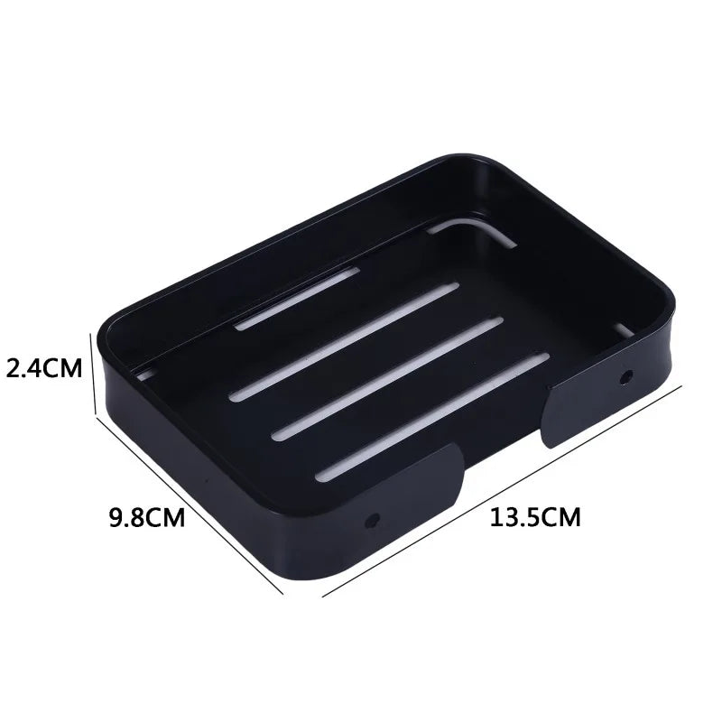 Black Aluminum Wall Mounted Soap Dish Holder – Bathroom Basket Soap Dish Holder Richie's