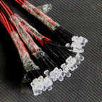 50Pcs Prewired 5mm LED Diode Lights 5 Colors 12V Car DIY Kit Prewired LED Kit Richie's