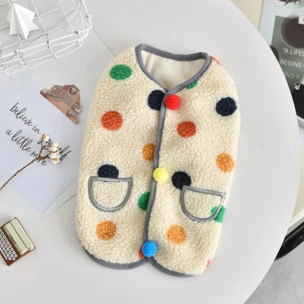 Warm Lamb Wool Dog Vest Coat | XS–6XL Puppy Clothes Dog Vest Coat Richie's Apricot XS