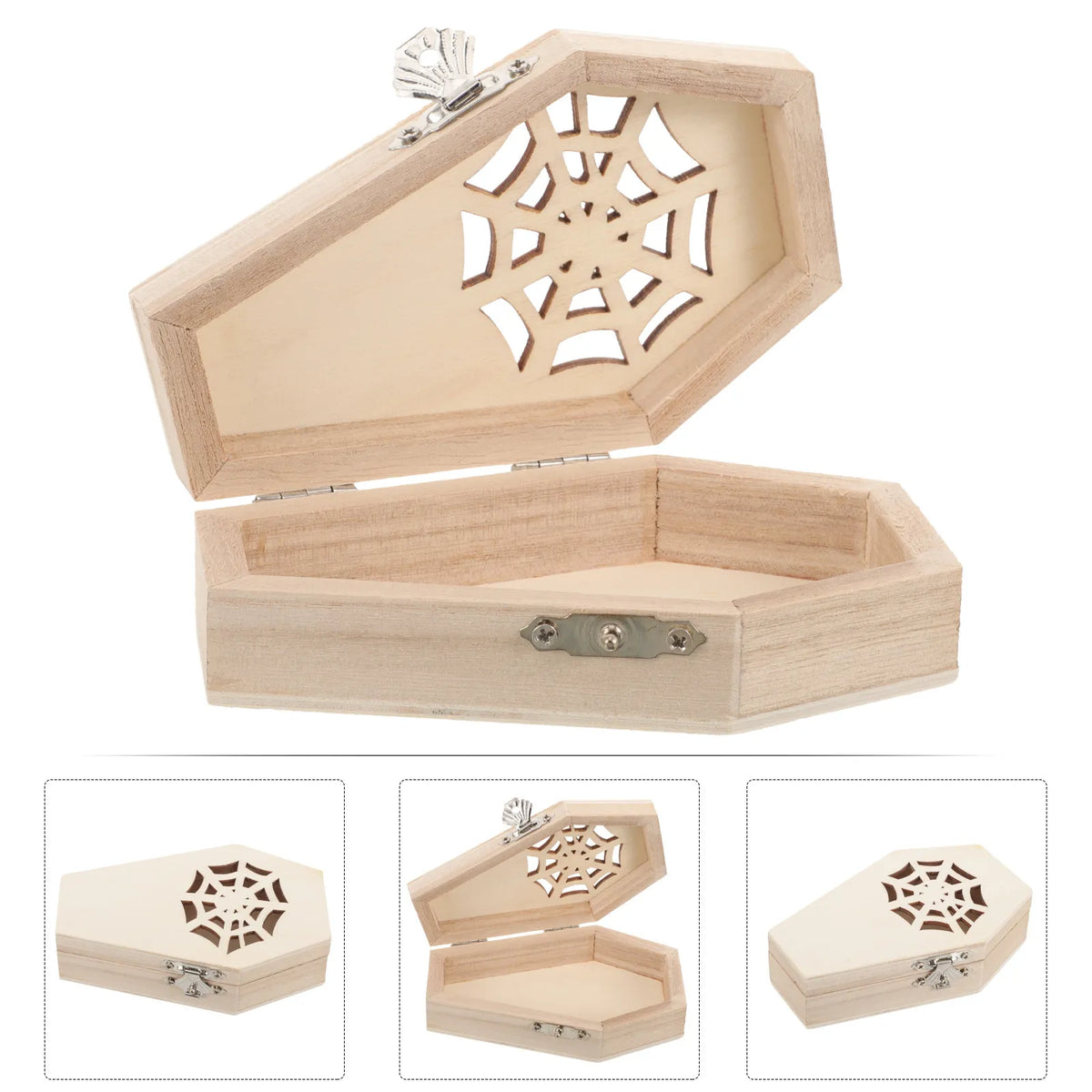 Halloween Wooden Coffin Candy Box – Spooky Party Favor Halloween Candy Box Richie's other other