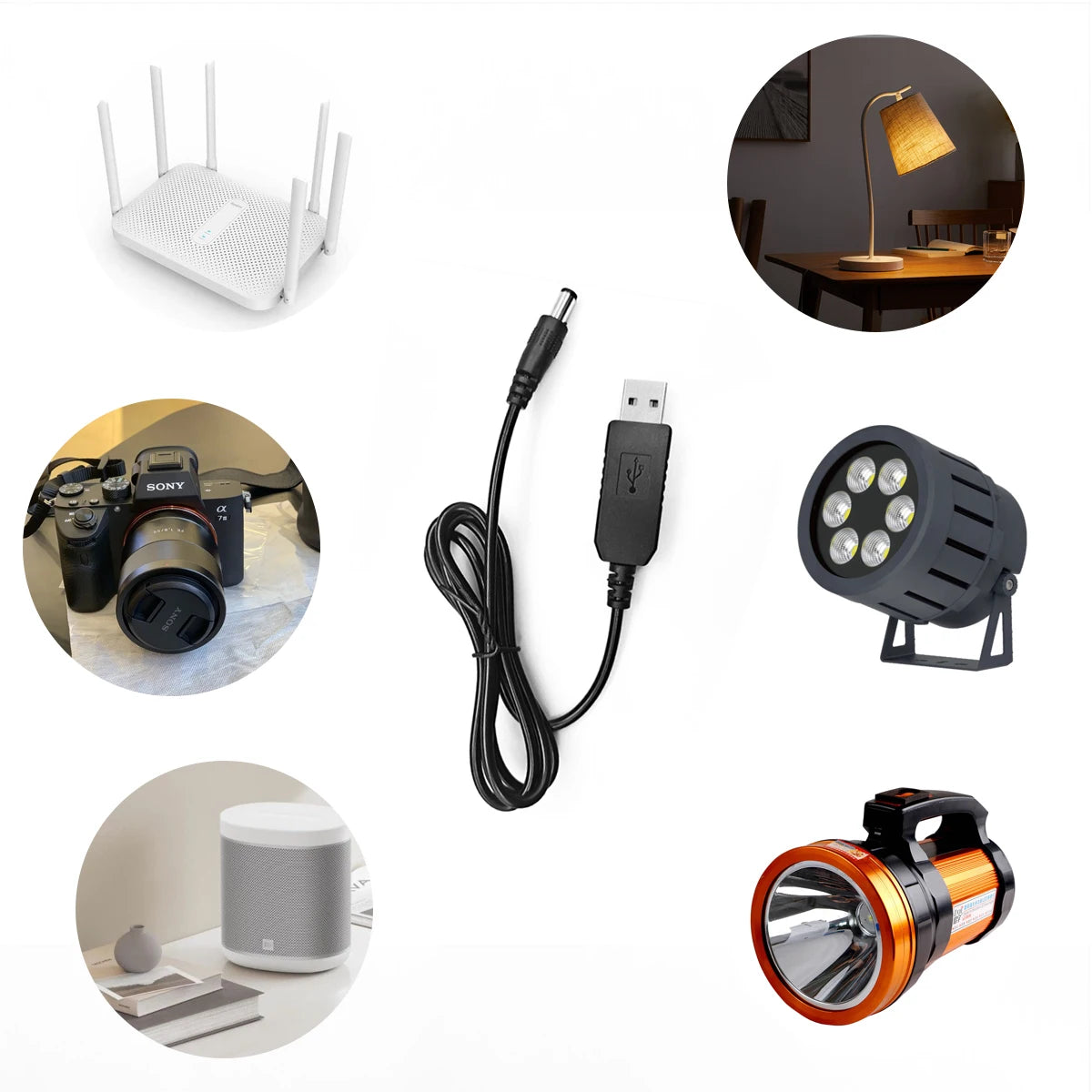 USB 5V to 12V Step-Up Power Boost Converter Cable – 1M USB Voltage Converter Richie's