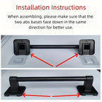 Black No-Drill Wall-Mounted Towel Rack | Space-Saving Bar Wall Towel Rack Richie's