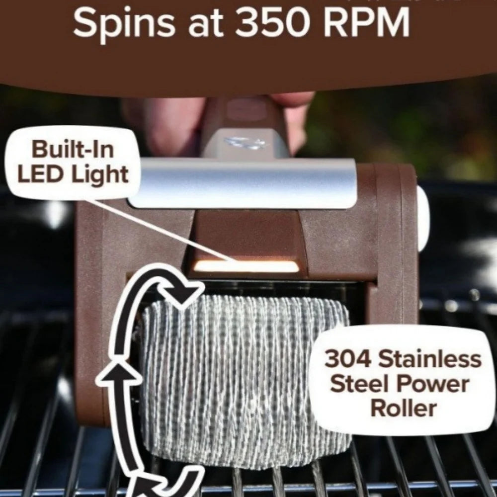 Electric Roller Grill Brush – Rechargeable BBQ Cleaner Tool Electric Grill Brush Richie's