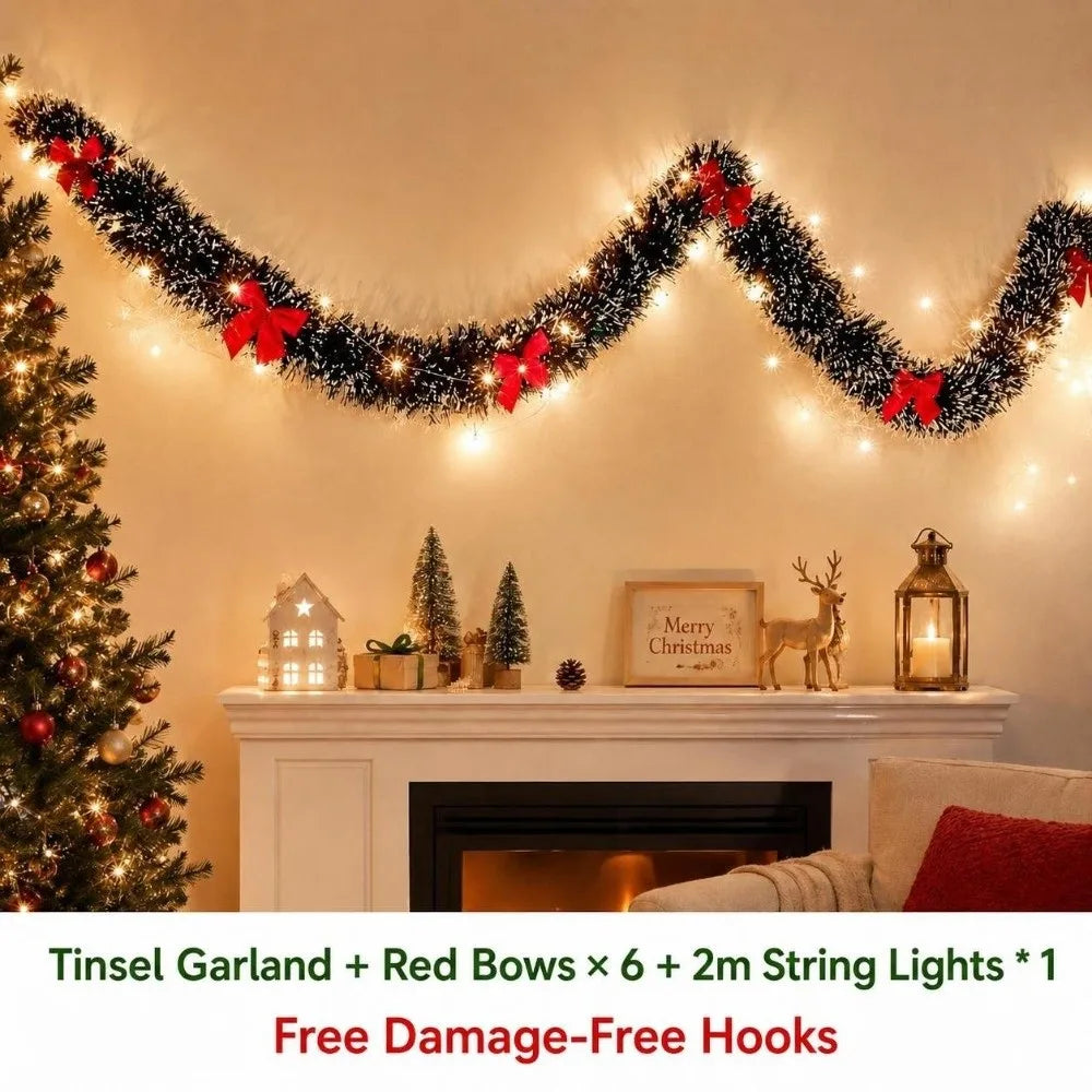 DIY Felt Christmas Tree Garland Pom Pom Pull Flag Banner Christmas Garland Richie's