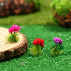Miniature Flower Cluster Static Grass Tufts – Fairy Garden Model Miniature Scene Model Richie's