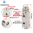 Pneumatic Valve 2-Position 5-Way M5 Push Button TAC2-4P Pneumatic Control Valve Richie's