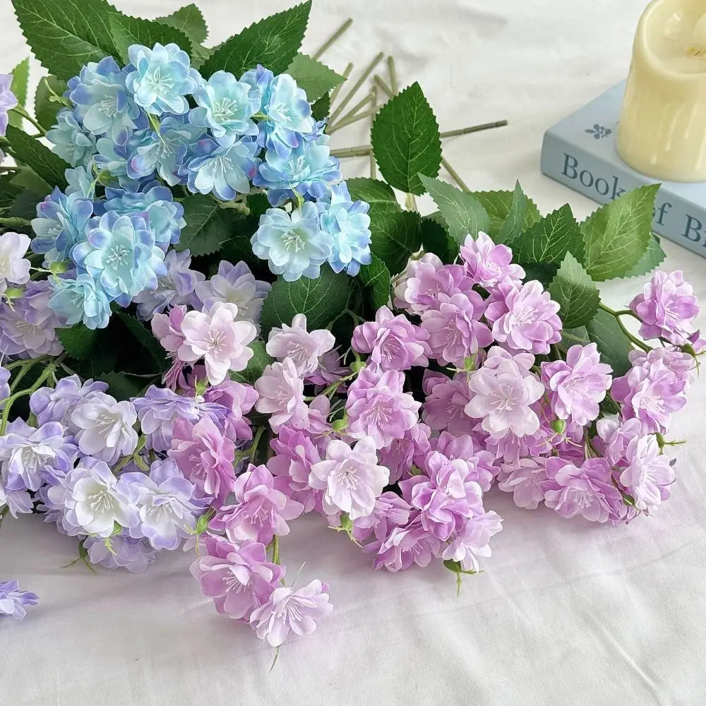 Artificial Jasmine Silk Flower Branch | Multicolor Faux Floral Artificial Flower Branch Richie's