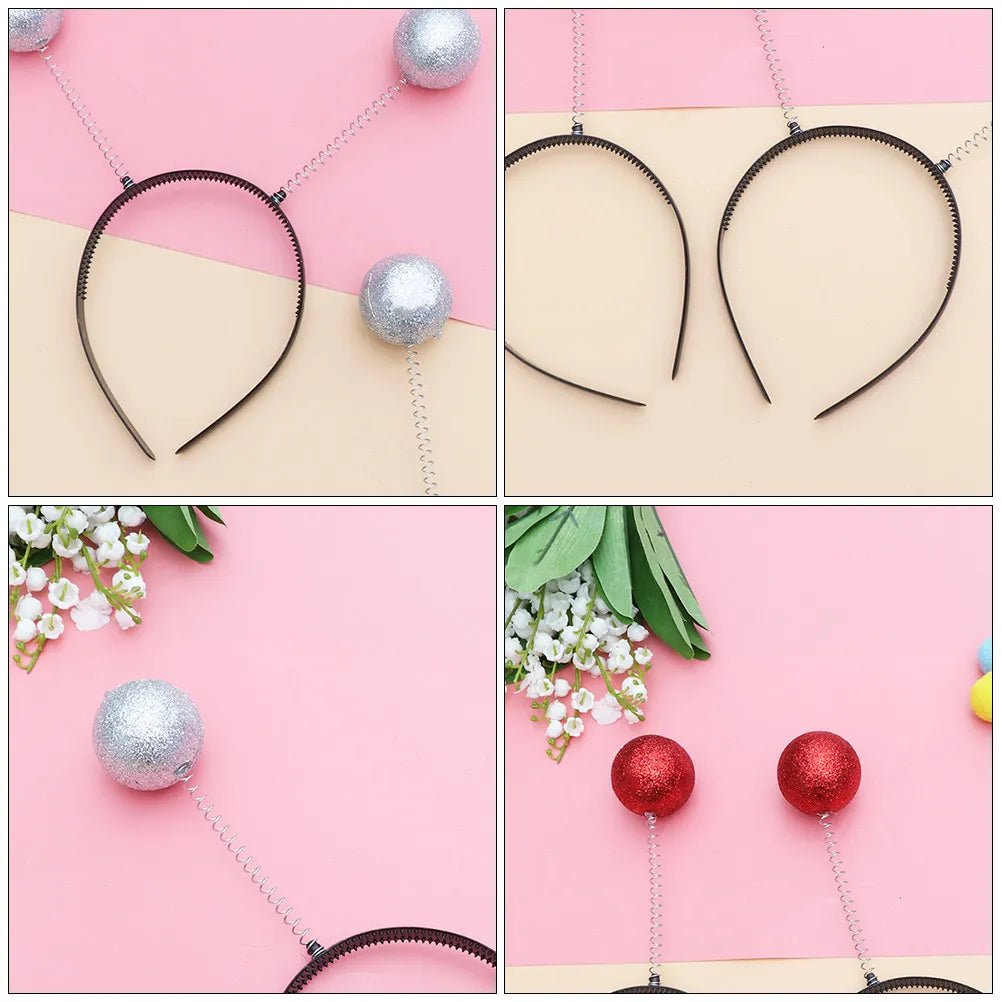 4-Pack Martian Antenna Ball Bopper Headbands for Halloween Costume Headband Set Richie's