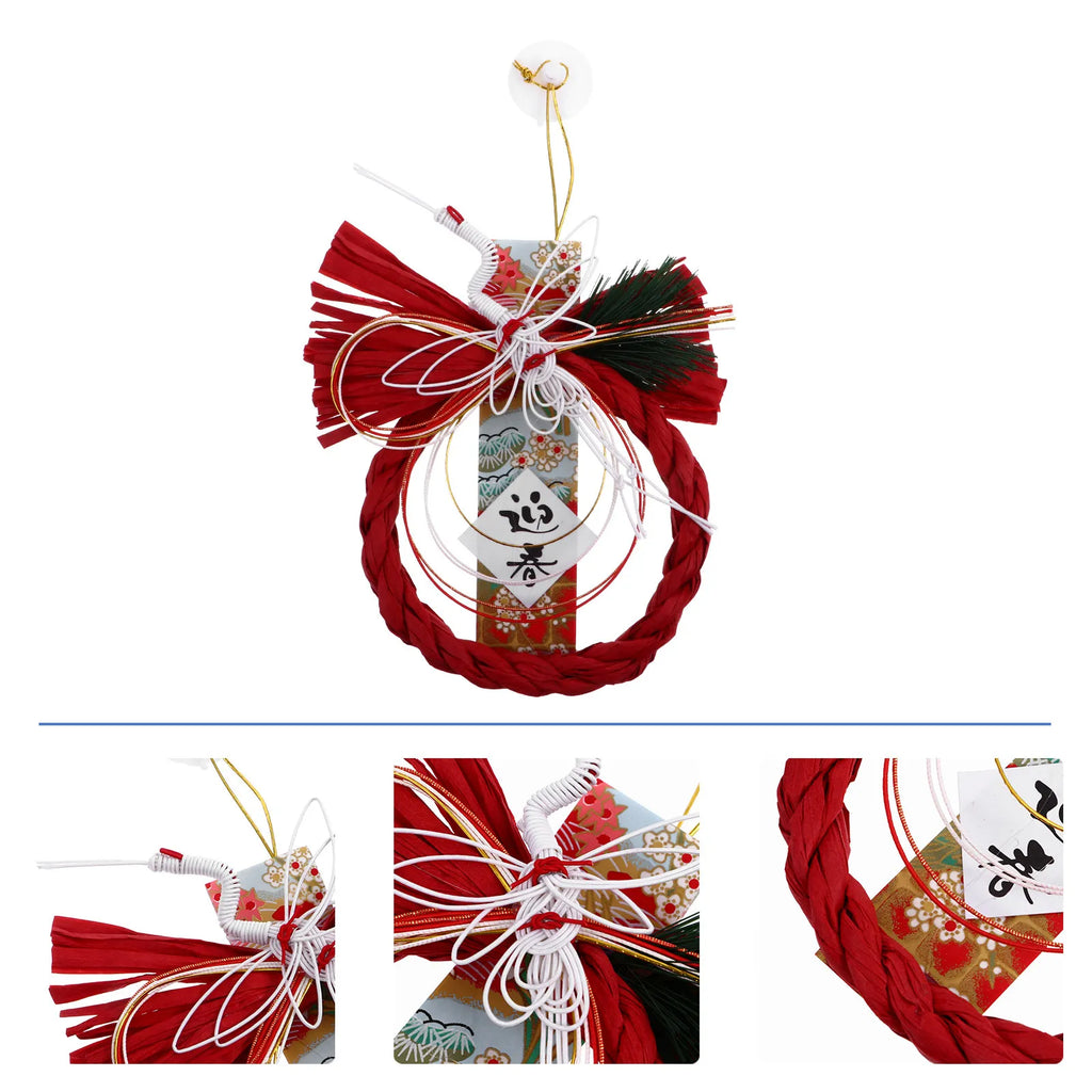 Straw Rustic New Year Hanging Ornament – Japanese Style Decor Holiday Hanging Ornament Richie's Default Title