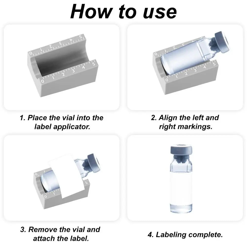 Vial Label Applicator for 3ml & 10ml Bottles | Precise Alignment Label Applicator Tool Richie's