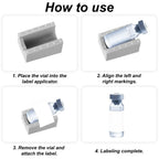 Vial Label Applicator for 3ml & 10ml Bottles | Easy Alignment Label Applicator Tool Richie's