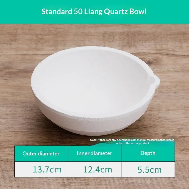 Quartz Crucible 100g–5000g | Gold Silver Platinum Melting Tool Melting Crucible Richie's A7