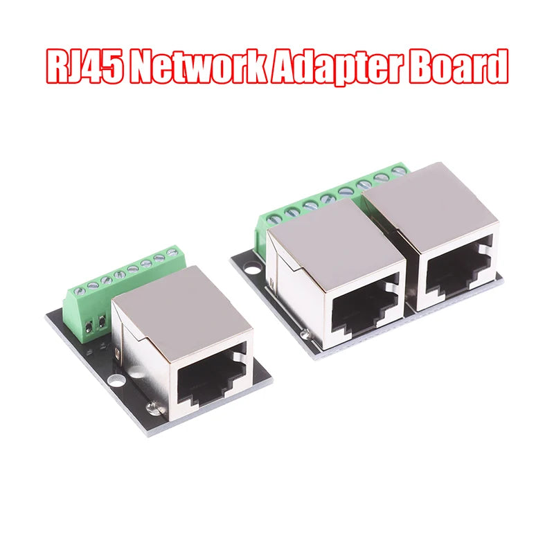 RJ45 Single & Double Female Adapter Board – 8P Network Adapter Network Adapter Board Richie's