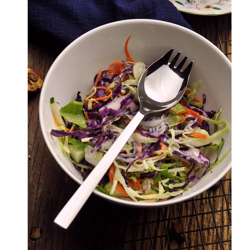 Stainless Steel Long Handle Salad Spork – Heavy Duty Dessert Salad Spork Richie's