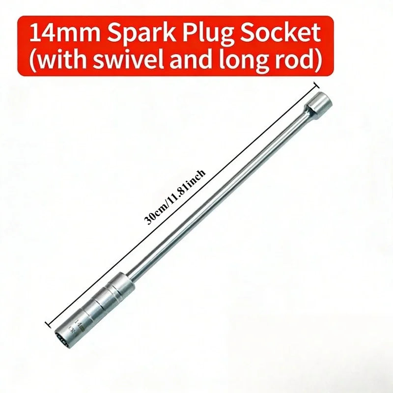 14mm Universal Joint Magnetic Spark Plug Socket Wrench Tool Spark Plug Socket Richie's