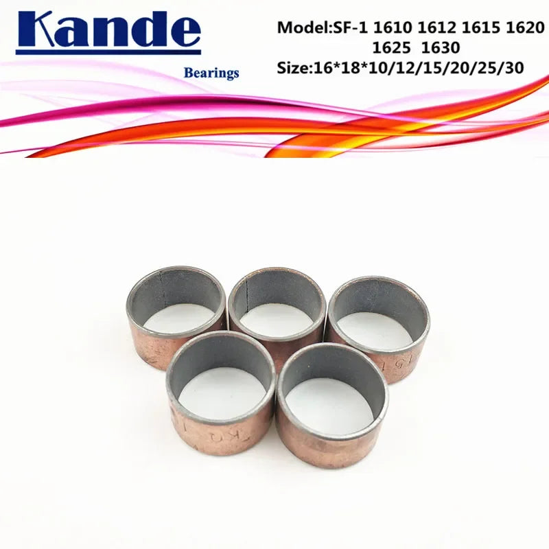 SF-1 Self-Lubricating Sleeve Bearing 16x18mm | 5 Sizes Sleeve Bearing Bushing Richie's