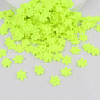 100pcs 2CM Felt Five-Petal Flower Stickers – DIY Hair Accessories Craft Flower Stickers Richie's Green